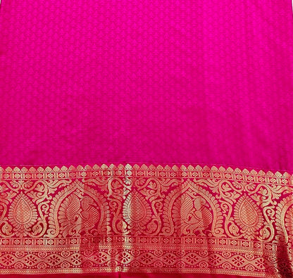 Trendy Kanchipuram Blended Vintage Bridal Silk Sarees 028