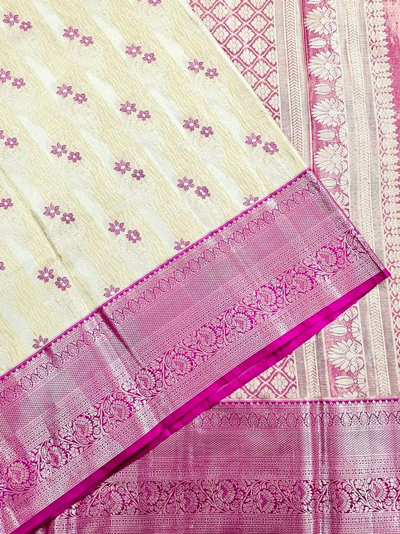 Trendy Kanchipuram Blended Vintage Tissue Bridal Silk Sarees 030