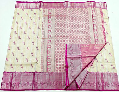Trendy Kanchipuram Blended Vintage Tissue Bridal Silk Sarees 030