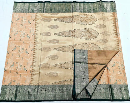 Trendy Kanchipuram Blended Vintage Tissue Bridal Silk Sarees 029