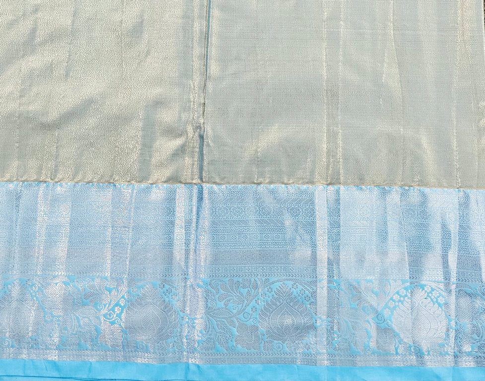 Trendy Kanchipuram Blended Vintage Tissue Bridal Silk Sarees 032