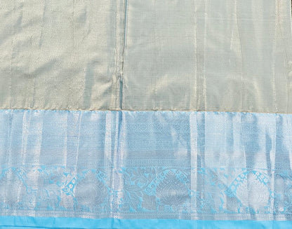 Trendy Kanchipuram Blended Vintage Tissue Bridal Silk Sarees 032