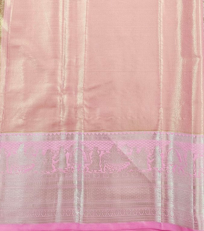 Trendy Kanchipuram Blended Vintage Tissue Bridal Silk Sarees 033