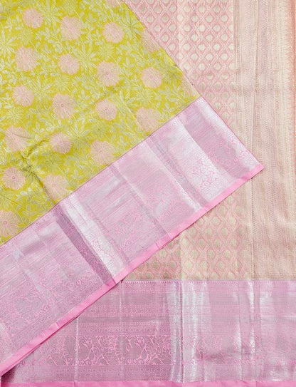 Trendy Kanchipuram Blended Vintage Tissue Bridal Silk Sarees 034