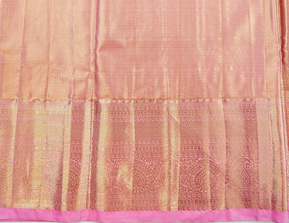 Trendy Kanchipuram Blended Vintage Tissue Bridal Silk Sarees 038