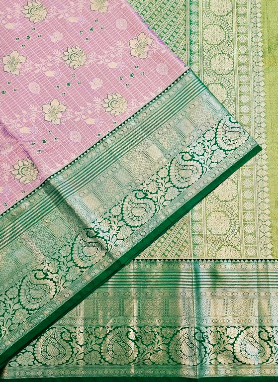 Trendy Kanchipuram Blended Vintage Tissue Bridal Silk Sarees 039