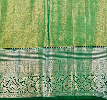Trendy Kanchipuram Blended Vintage Tissue Bridal Silk Sarees 039