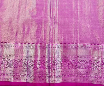 Trendy Kanchipuram Blended Vintage Tissue Bridal Silk Sarees 040
