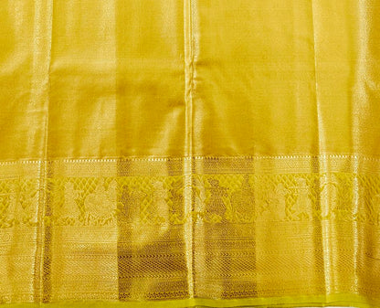 Trendy Kanchipuram Blended Vintage Tissue Bridal Silk Sarees 042
