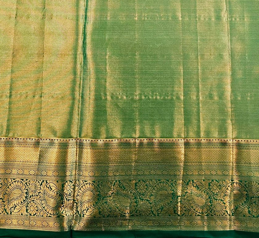 Trendy Kanchipuram Blended Vintage Tissue Bridal Silk Sarees 045