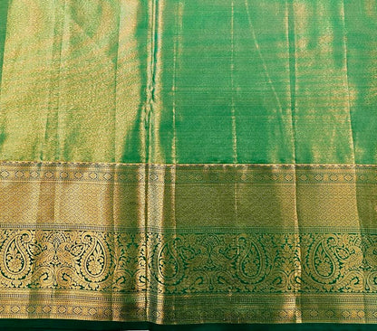 Trendy Kanchipuram Blended Vintage Tissue Bridal Silk Sarees 046