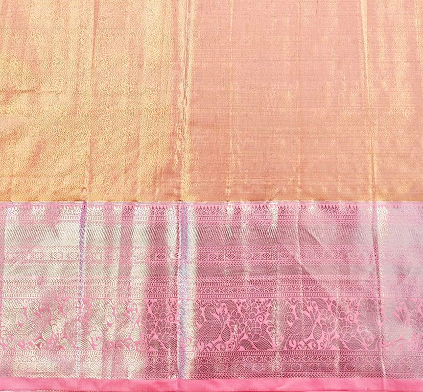 Trendy Kanchipuram Blended Vintage Tissue Bridal Silk Sarees 048