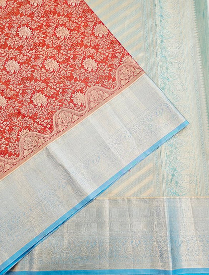 Trendy Kanchipuram Blended Vintage Tissue Bridal Silk Sarees 049