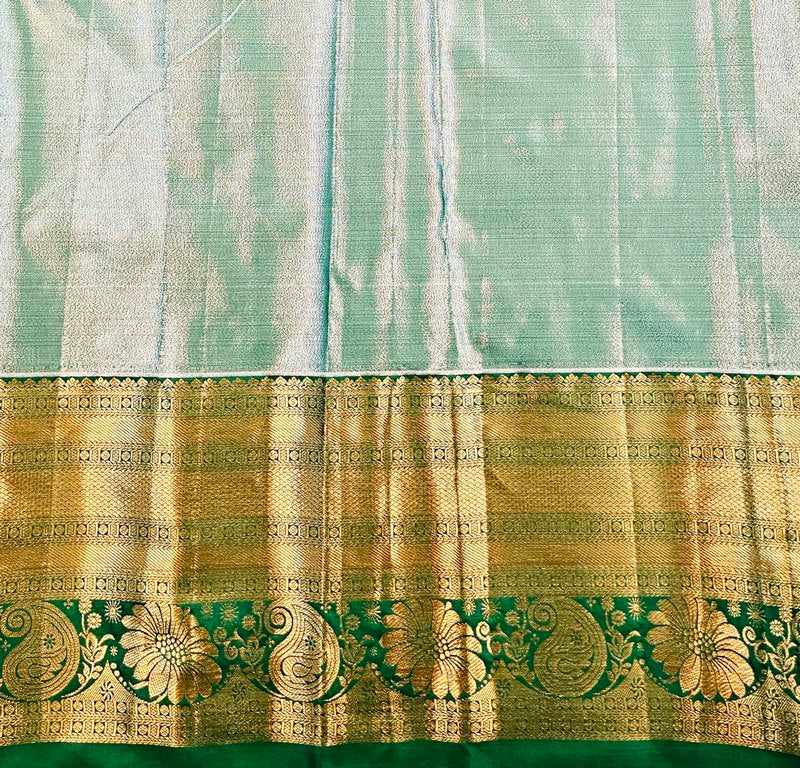 Trendy Kanchipuram Blended Vintage Tissue Bridal Silk Sarees 050