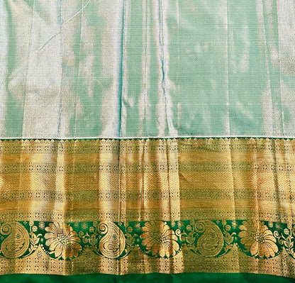 Trendy Kanchipuram Blended Vintage Tissue Bridal Silk Sarees 050