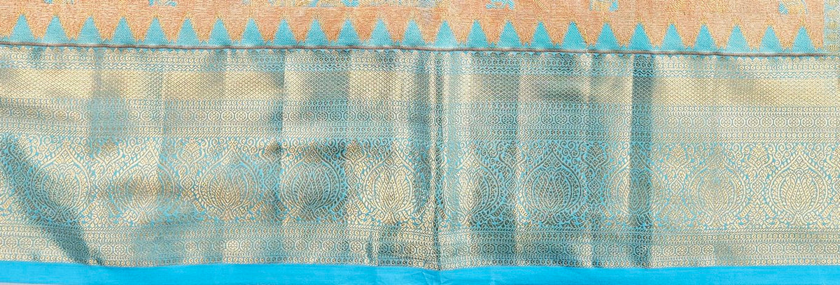 Trendy Kanchipuram Blended Vintage Tissue Bridal Silk Sarees 051