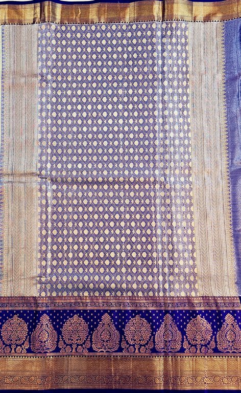 Trendy Kanchipuram Blended Vintage Tissue Bridal Silk Sarees 052
