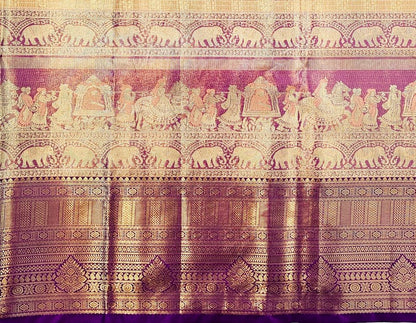 Trendy Kanchipuram Blended Vintage Tissue Bridal Silk Sarees 053