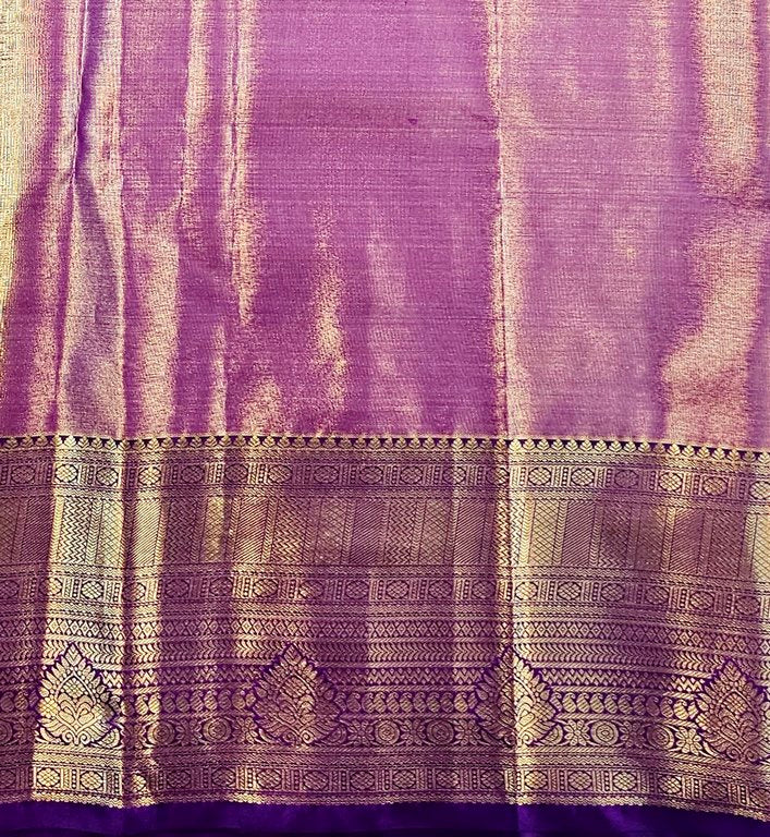 Trendy Kanchipuram Blended Vintage Tissue Bridal Silk Sarees 053