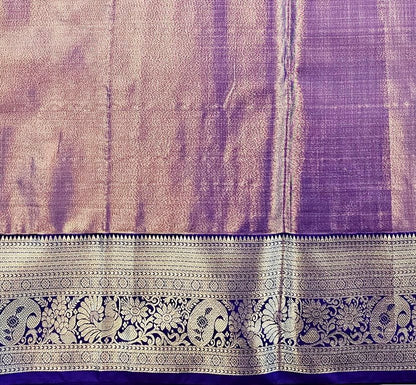 Trendy Kanchipuram Blended Vintage Tissue Bridal Silk Sarees 054