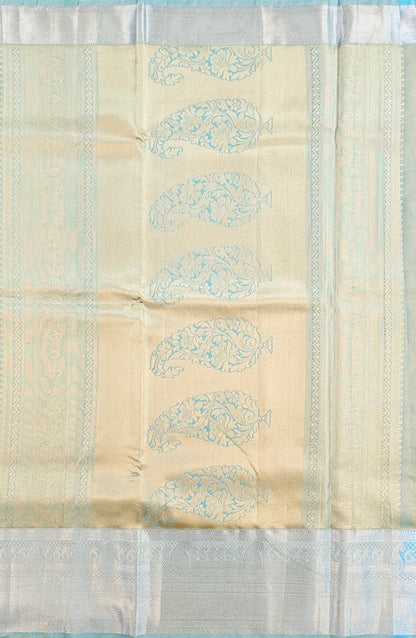 Trendy Kanchipuram Blended Vintage Tissue Bridal Silk Sarees 180060 - 055