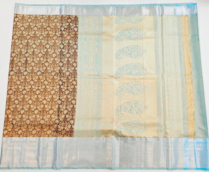 Trendy Kanchipuram Blended Vintage Tissue Bridal Silk Sarees 180060 - 055