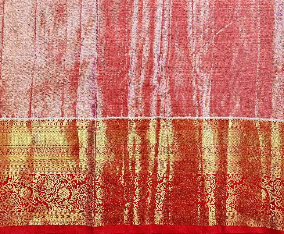 Trendy Kanchipuram Blended Vintage Tissue Bridal Silk Sarees 056