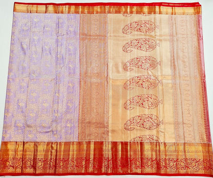 Trendy Kanchipuram Blended Vintage Tissue Bridal Silk Sarees 056
