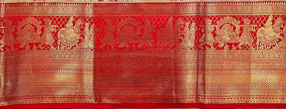 Trendy Kanchipuram Blended Vintage Tissue Bridal Silk Sarees 057