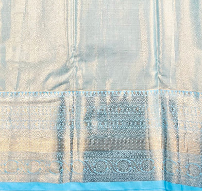 Trendy Kanchipuram Blended Vintage Tissue Bridal Silk Sarees 059