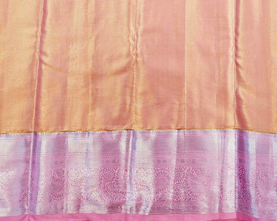 Trendy Kanchipuram Blended Vintage Tissue Bridal Silk Sarees 060
