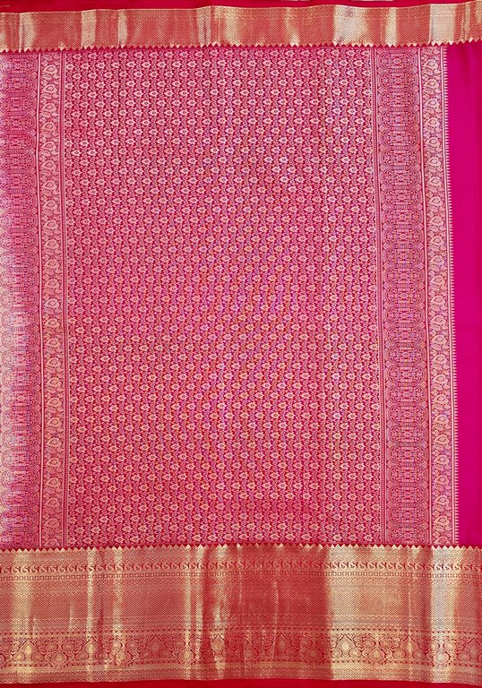 Trendy Kanchipuram Blended Vintage Bridal Silk Sarees 061