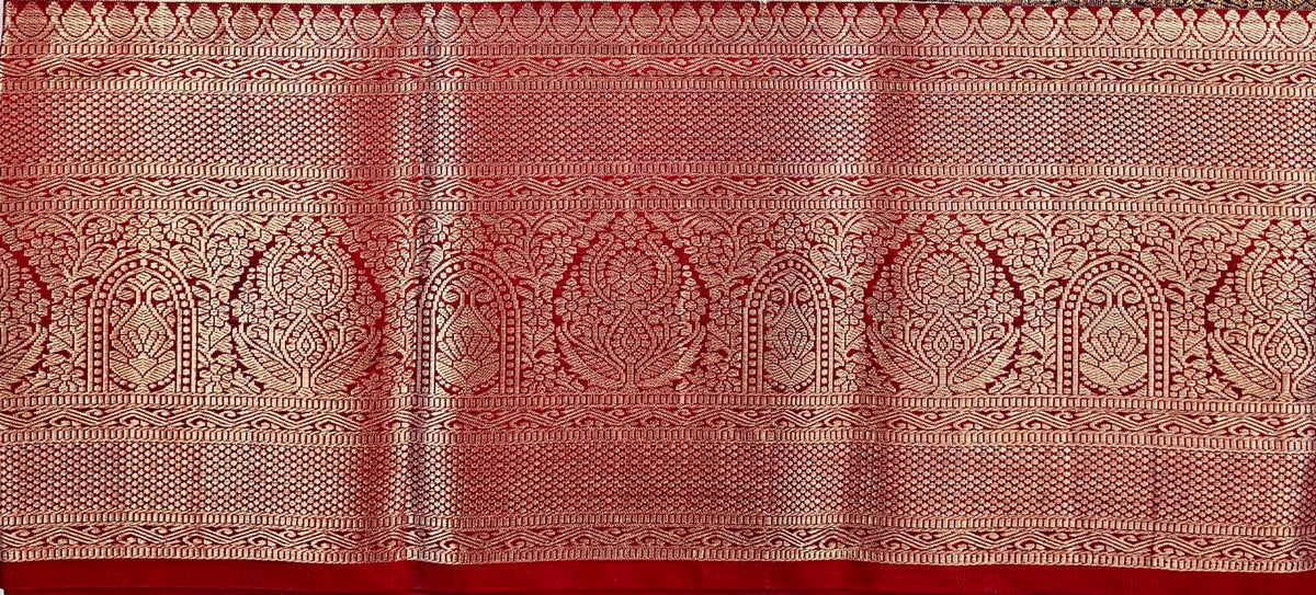 Trendy Kanchipuram Blended Vintage Bridal Silk Sarees 062