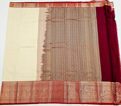 Trendy Kanchipuram Blended Vintage Bridal Silk Sarees 062
