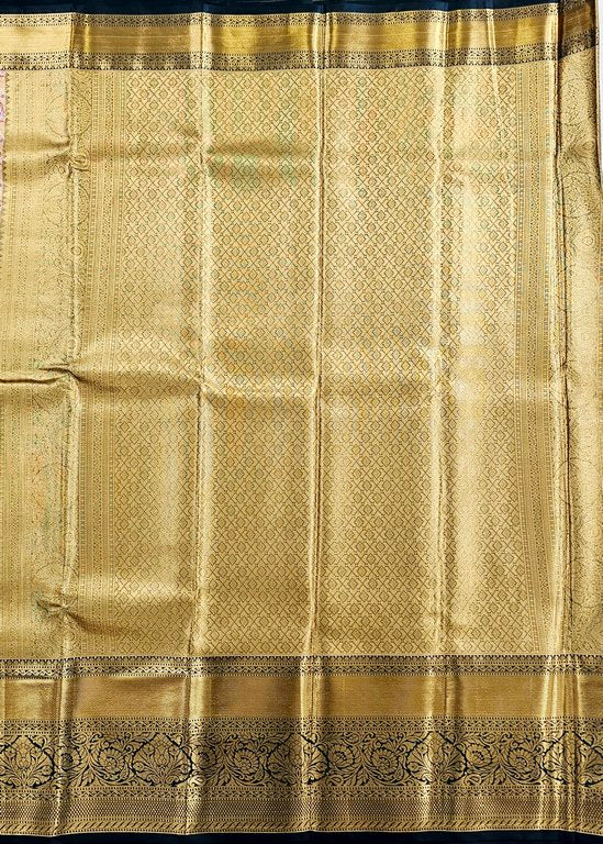Trendy Kanchipuram Blended Vintage Tissue Bridal Silk Sarees 063