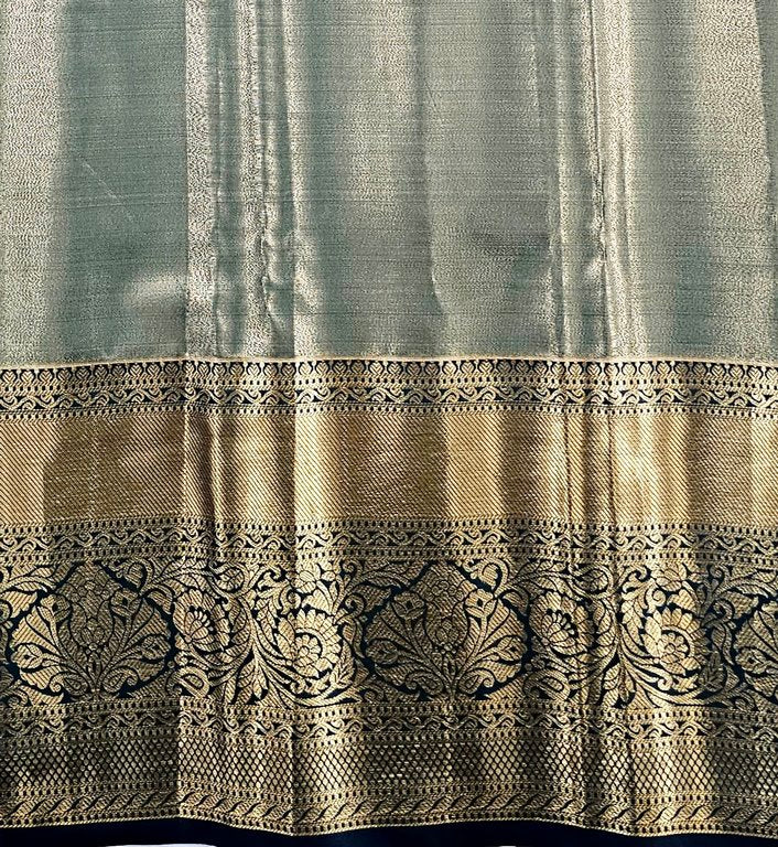 Trendy Kanchipuram Blended Vintage Tissue Bridal Silk Sarees 063