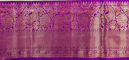 Trendy Kanchipuram Blended Vintage Bridal Silk Sarees 064