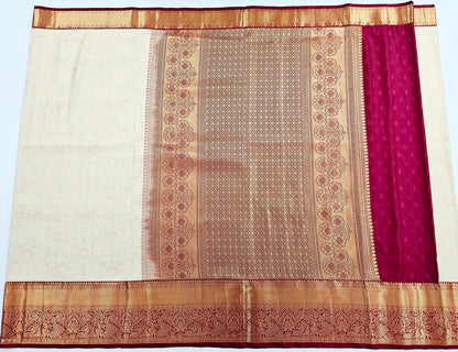 Trendy Kanchipuram Blended Vintage Bridal Silk Sarees 065