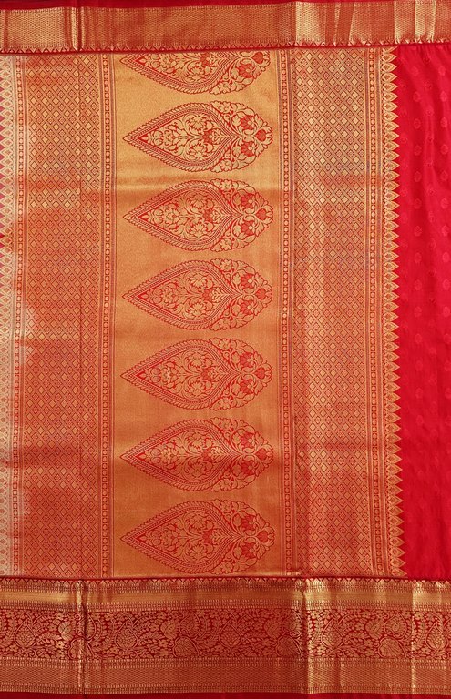 Trendy Kanchipuram Blended Vintage Bridal Silk Sarees 067