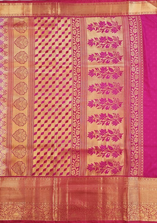 Trendy Kanchipuram Blended Vintage Bridal Silk Sarees 066