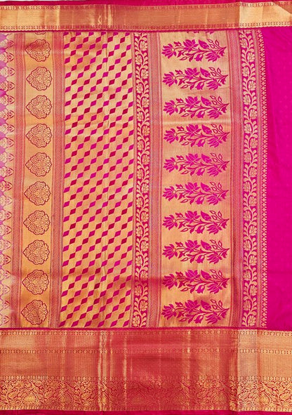 Trendy Kanchipuram Blended Vintage Bridal Silk Sarees 066