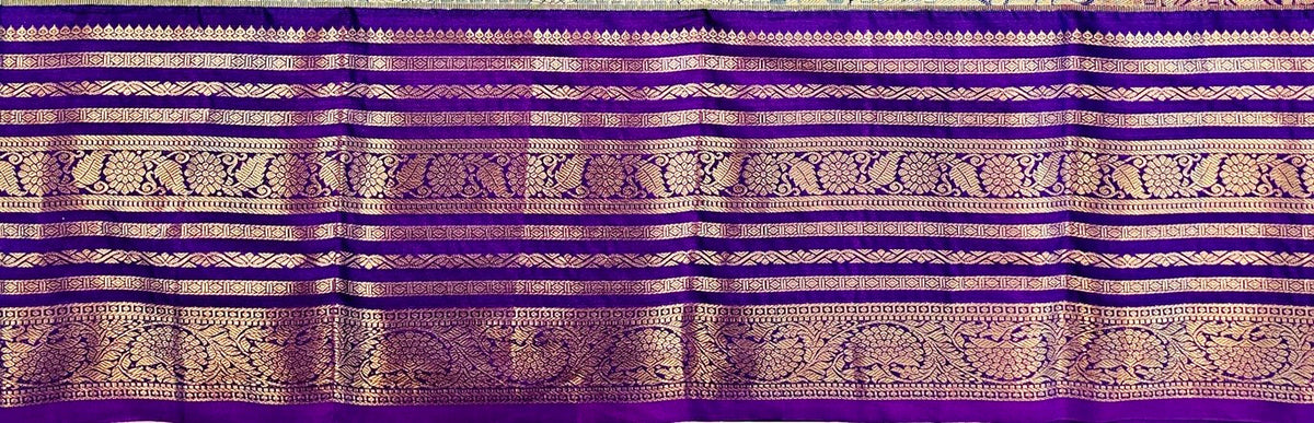 Trendy Kanchipuram Blended Vintage Bridal Silk Sarees 068