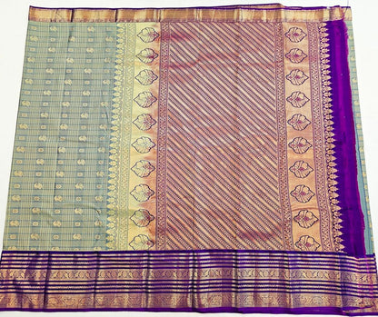 Trendy Kanchipuram Blended Vintage Bridal Silk Sarees 068