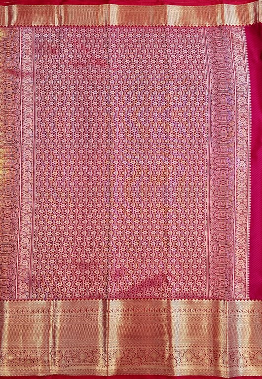 Trendy Kanchipuram Blended Vintage Bridal Silk Sarees 069