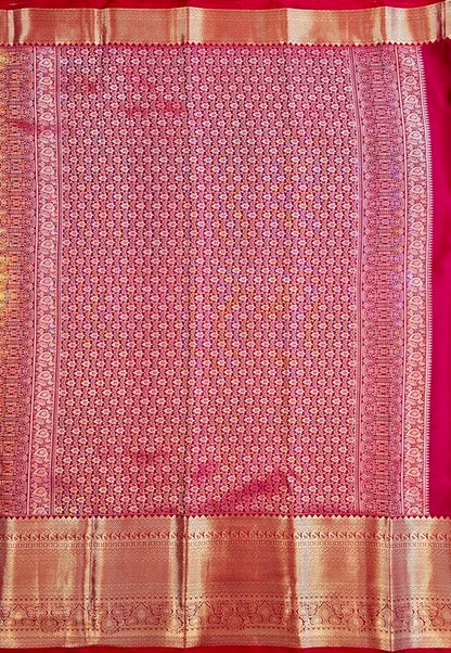 Trendy Kanchipuram Blended Vintage Bridal Silk Sarees 069