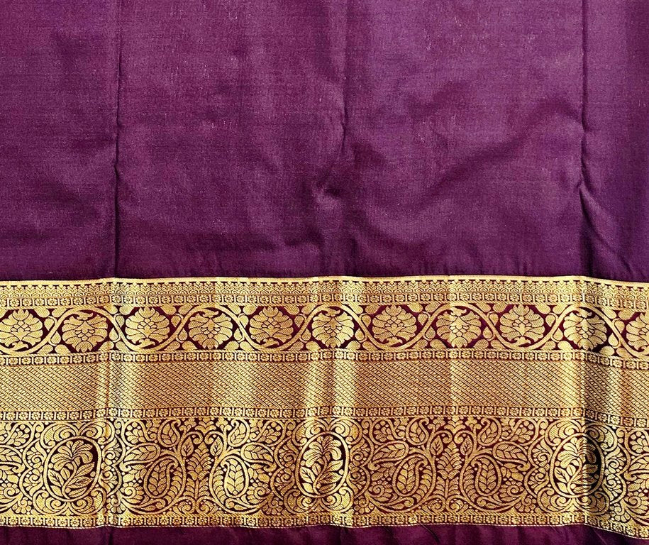 Trendy Kanchipuram Blended Vintage Bridal Silk Sarees 070
