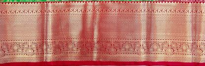 Trendy Kanchipuram Blended Vintage Bridal Silk Sarees 071