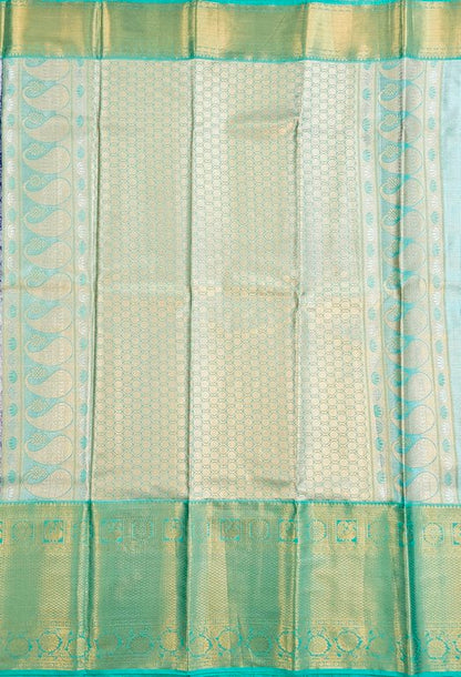 Trendy Kanchipuram Blended Vintage Tissue Bridal Silk Sarees 072