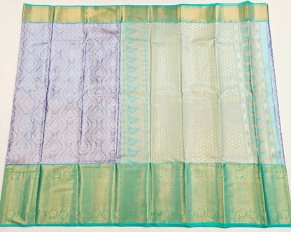 Trendy Kanchipuram Blended Vintage Tissue Bridal Silk Sarees 072