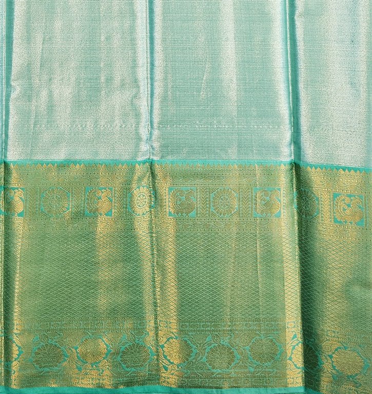 Trendy Kanchipuram Blended Vintage Tissue Bridal Silk Sarees 072